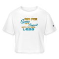 Aim For Success Women’s Champion Cropped T-Shirt - white