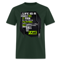 LIFE IS A GAME Men's T-Shirt | GILDAN 5000 - forest green