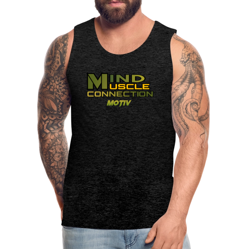 Mind Muscle Connection Men’s Premium Tank - charcoal grey