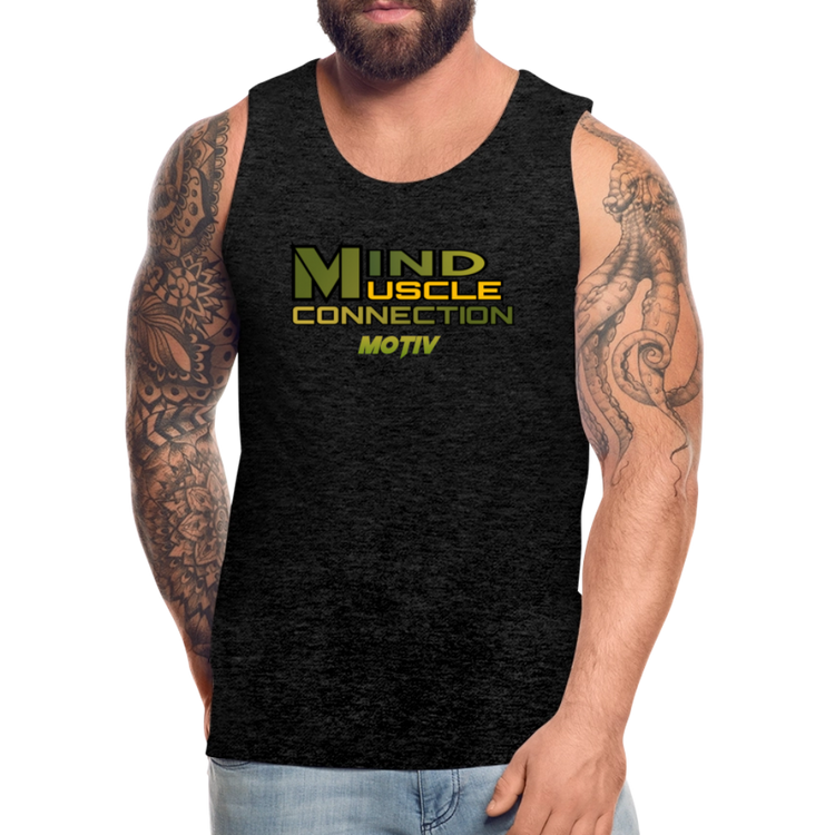 Mind Muscle Connection Men’s Premium Tank - charcoal grey