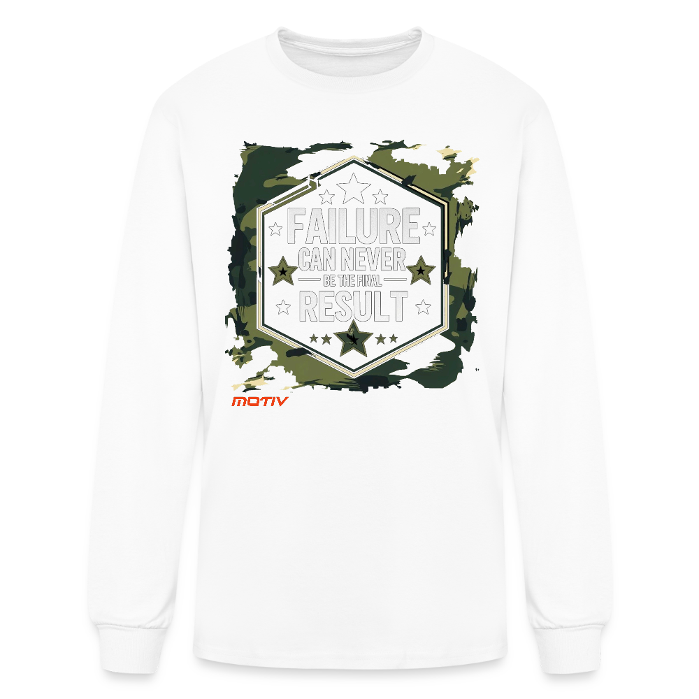 FINAL RESULT Men's Long Sleeve T-Shirt - white
