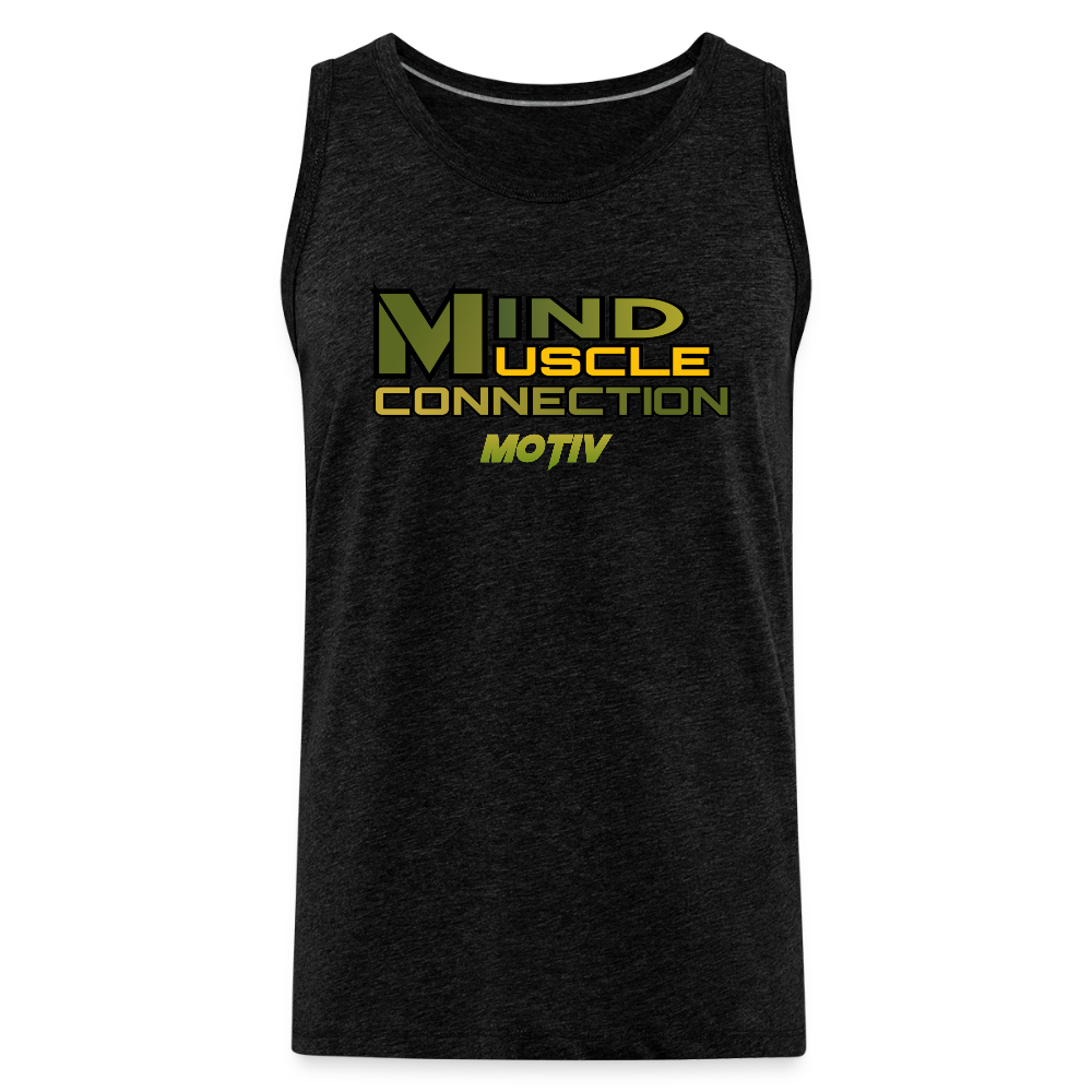 Mind Muscle Connection Men’s Premium Tank - charcoal grey