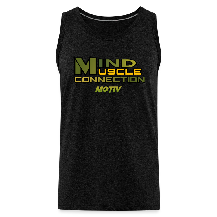 Mind Muscle Connection Men’s Premium Tank - charcoal grey
