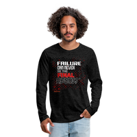 Men's FINAL RESULT Premium Long Sleeve T-Shirt - charcoal grey
