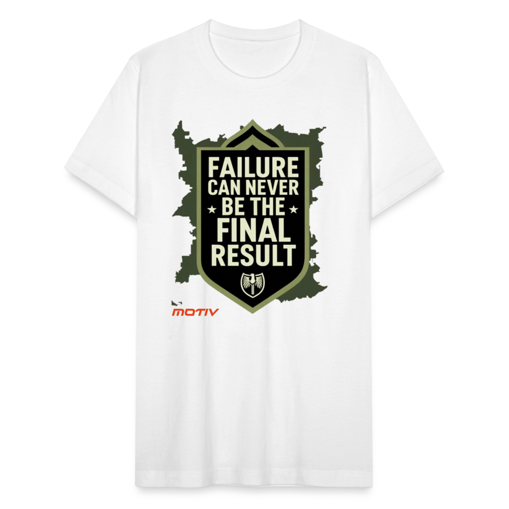 Final Result Jersey T-Shirt by Bella + Canvas - white