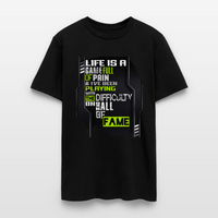 LIFE IS A GAME Men's T-Shirt | GILDAN 5000 - black