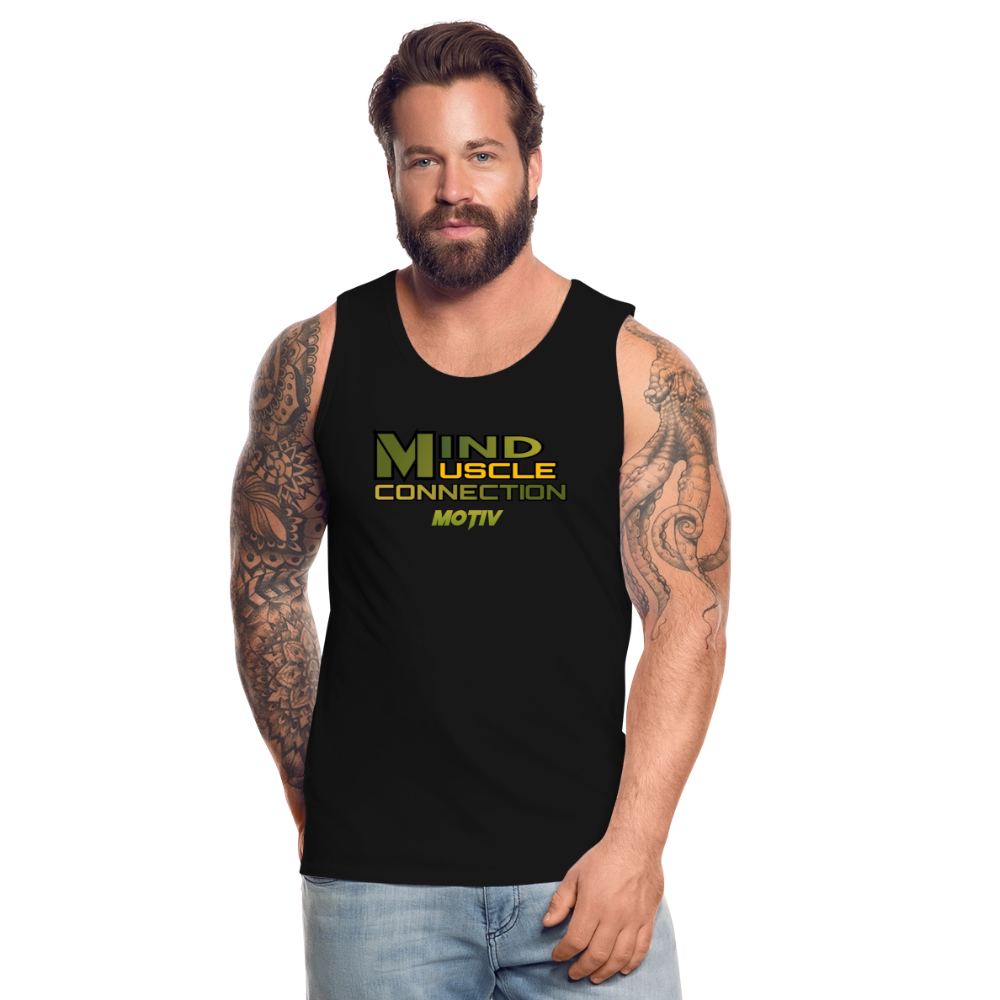 Mind Muscle Connection Men’s Premium Tank - black