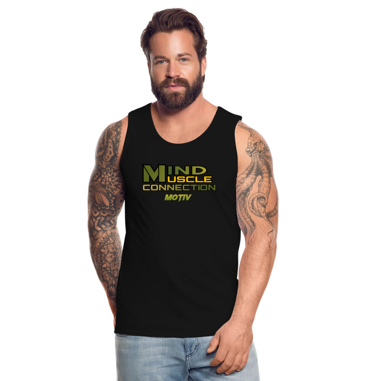Mind Muscle Connection Men’s Premium Tank - black