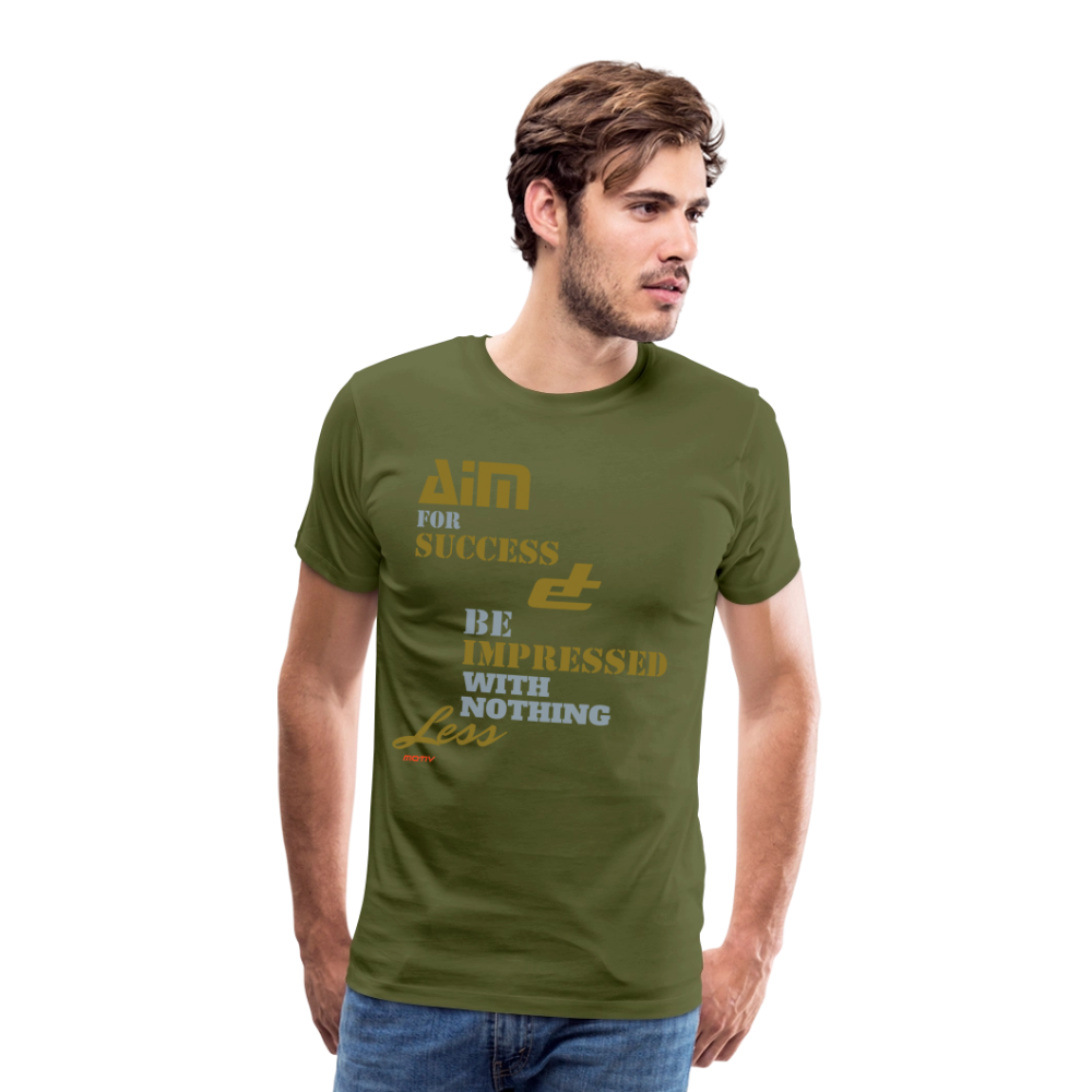 Aim For Success Men's Premium T-Shirt - olive green