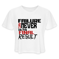 FINAL RESULT Women's Cropped T-Shirt - white