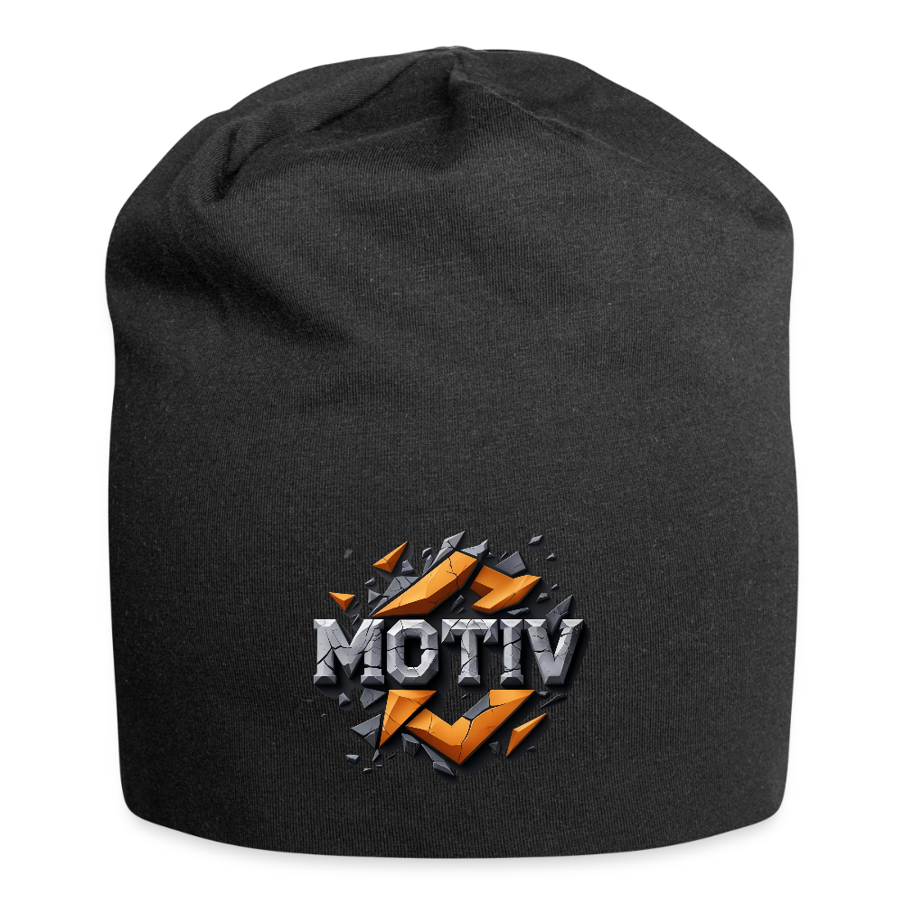 MOTIV Brand Name Jersey Beanie - black