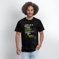 LIFE IS A GAME Men's T-Shirt | GILDAN 5000 - black