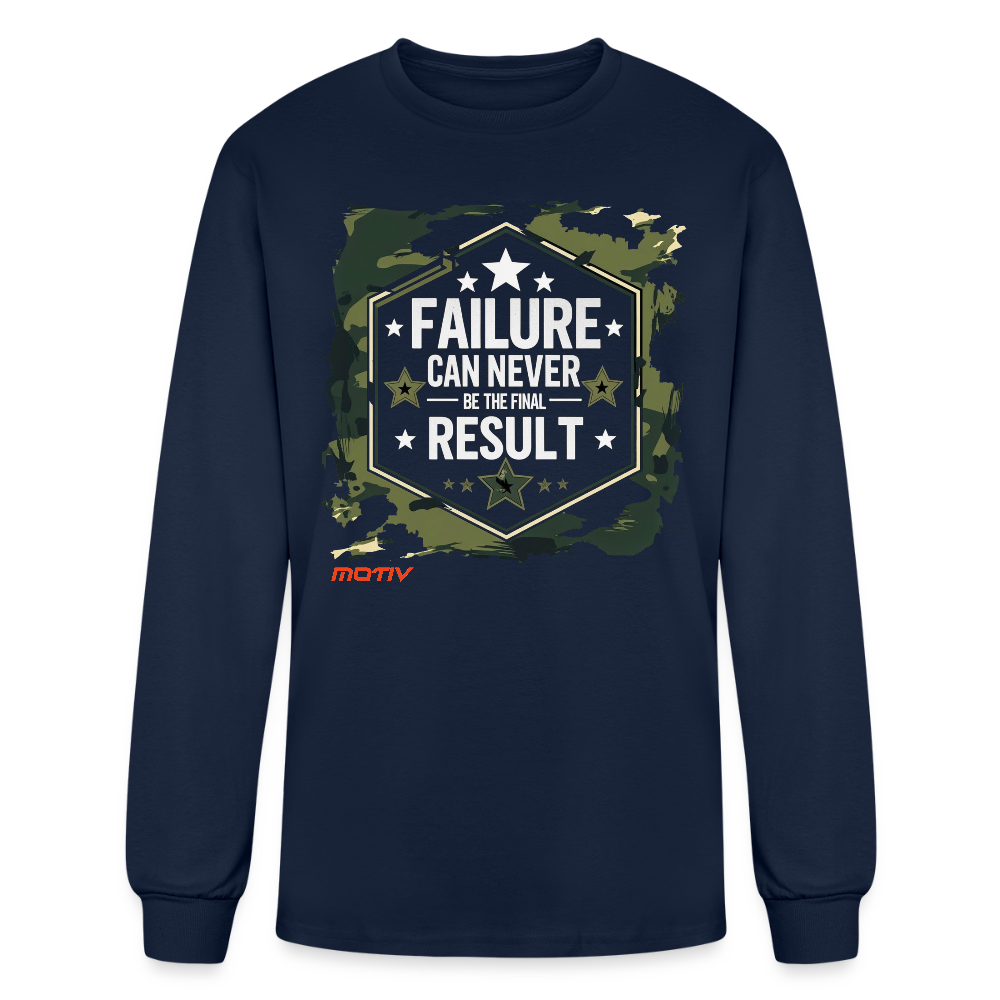 FINAL RESULT Men's Long Sleeve T-Shirt - navy