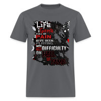 LIFE IS A GAME Men's T-Shirt | GILDAN 5000 - charcoal