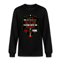 LIFE IS A GAME PALESTINE Edition Men's Organic Long Sleeve T-Shirt - black
