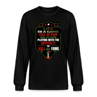 LIFE IS A GAME PALESTINE Edition Men's Organic Long Sleeve T-Shirt - black