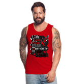 LIFE IS A GAME Men’s Premium Tank - red