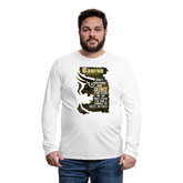 "Taurus Mentality" Premium Long Sleeve T-Shirt - white