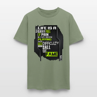LIFE IS A GAME Men's T-Shirt | GILDAN 5000 - military green