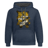 Been There Done That premium Hoodie - indigo heather/asphalt