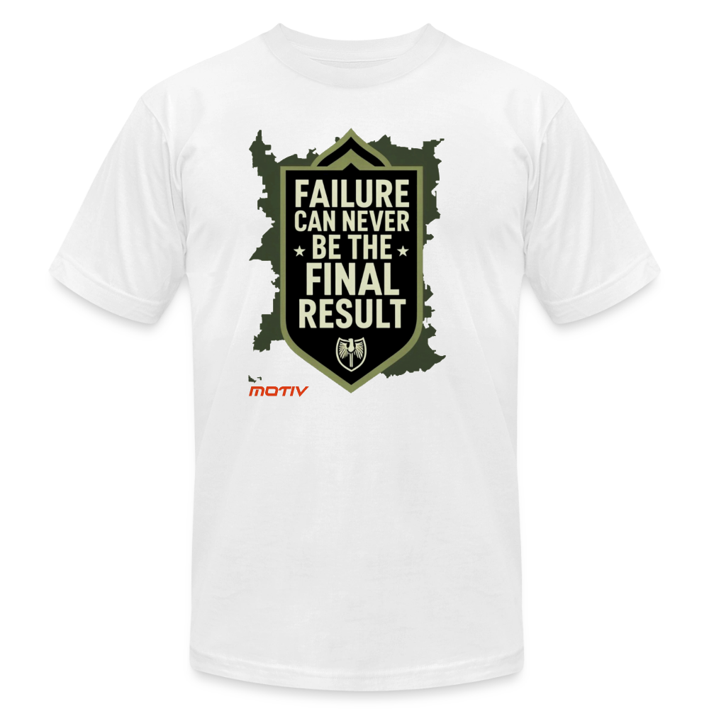 Final Result Jersey T-Shirt by Bella + Canvas - white