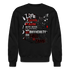 LIFE IS A GAME Crewneck Sweatshirt - black