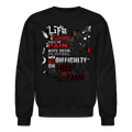 LIFE IS A GAME Crewneck Sweatshirt - black