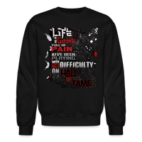 LIFE IS A GAME Crewneck Sweatshirt - black