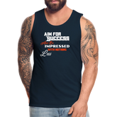 Aim For Success Men’s Premium Tank - deep navy