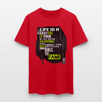 LIFE IS A GAME Men's T-Shirt | GILDAN 5000 - red