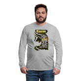"Taurus Mentality" Premium Long Sleeve T-Shirt - heather gray