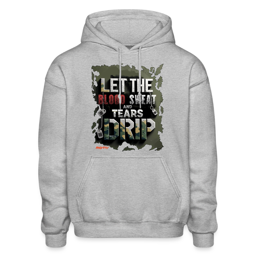 BLOOD SWEAT & TEARS Heavy Blend Adult Hoodie - heather gray