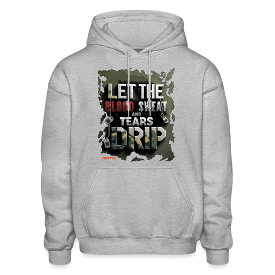 BLOOD SWEAT & TEARS Heavy Blend Adult Hoodie - heather gray
