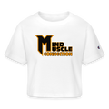 Mind Muscle Connection Women’s Champion Cropped T-Shirt - white