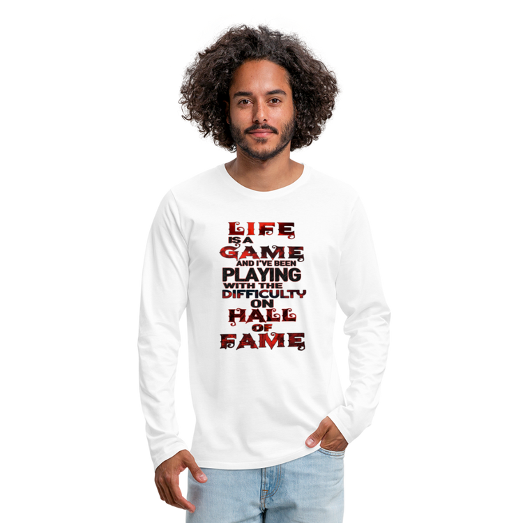 Lie Is A Game Premium Long Sleeve T-Shirt - white
