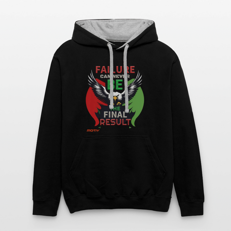FINAL RESULT PALESTINE Edition 3 m/w Contrast Hoodie - black/heather gray