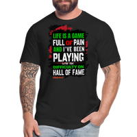 LIFE IS A GAME PALESTINE Edition  Men's T-Shirt by Bella + Canvas - black