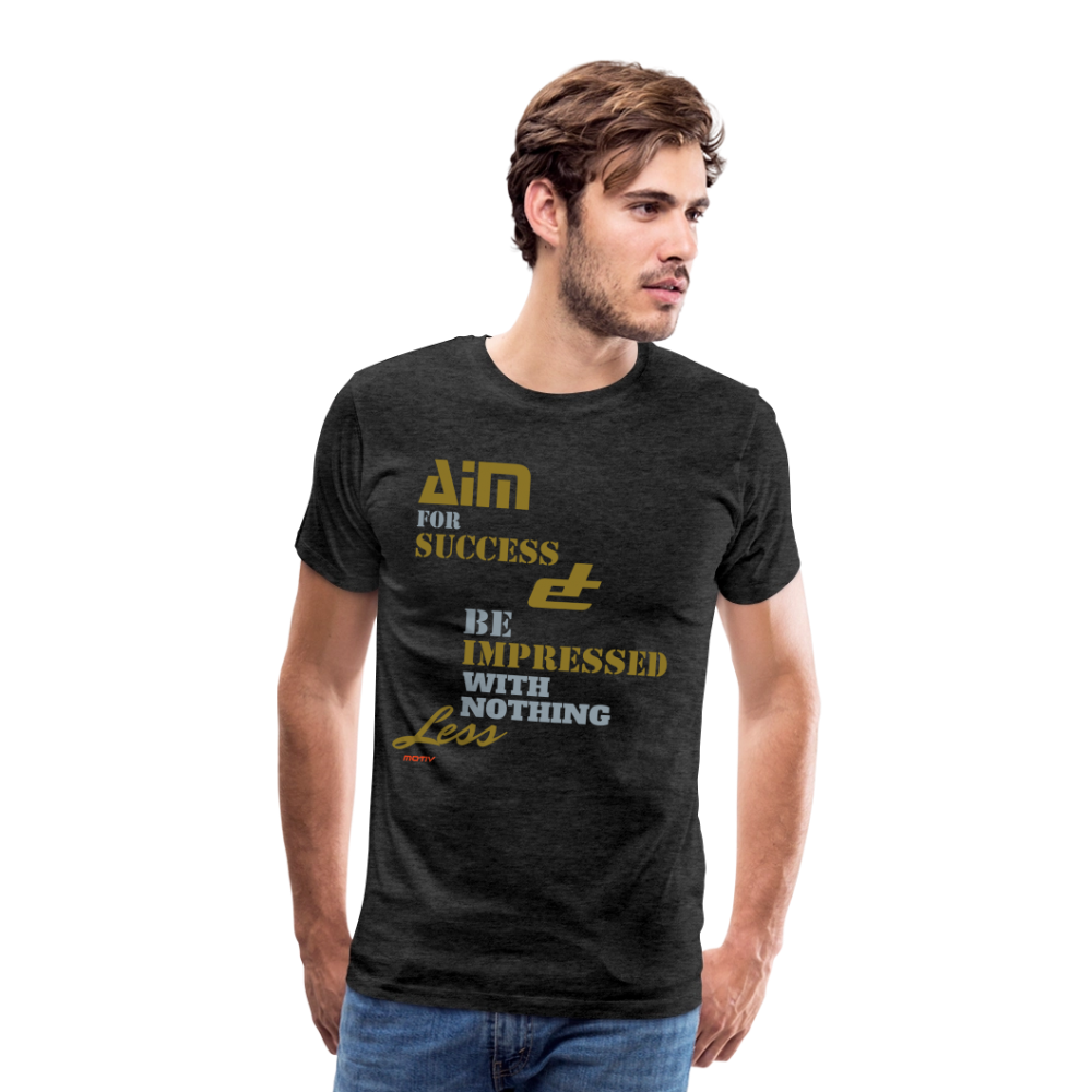 Aim For Success Men's Premium T-Shirt - charcoal grey