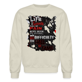 LIFE IS A GAME Crewneck Sweatshirt - Sand