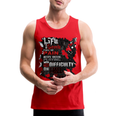 LIFE IS A GAME Men’s Premium Tank - red