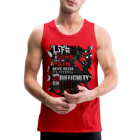 LIFE IS A GAME Men’s Premium Tank - red