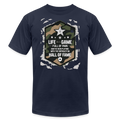 LIFE IS A GAME men's Jersey T-Shirt by Bella + Canvas - navy