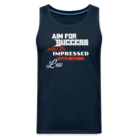 Aim For Success Men’s Premium Tank - deep navy