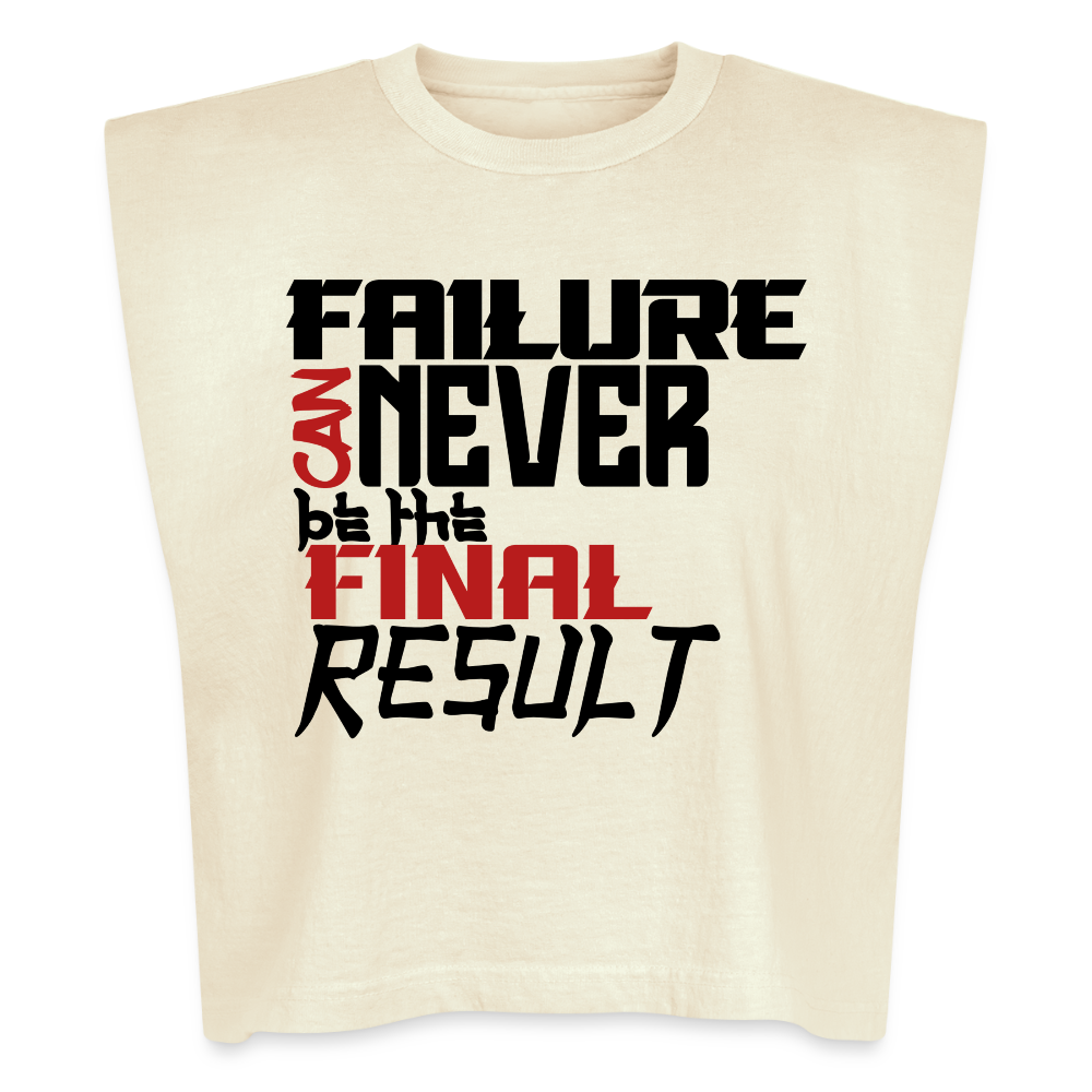 FINAL RESULT Washed Women´s Muscle Tank Top - faded cream