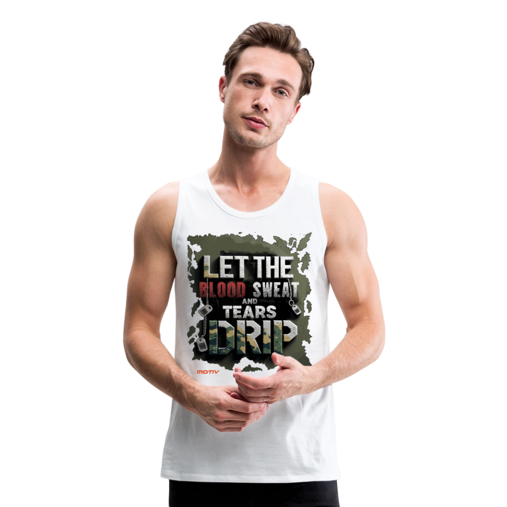 BLODD SWEAT & TEARS Men’s Premium Tank - white