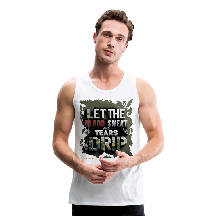BLODD SWEAT & TEARS Men’s Premium Tank - white