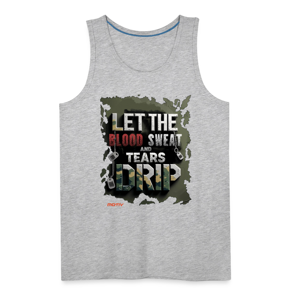 BLODD SWEAT & TEARS Men’s Premium Tank - heather gray