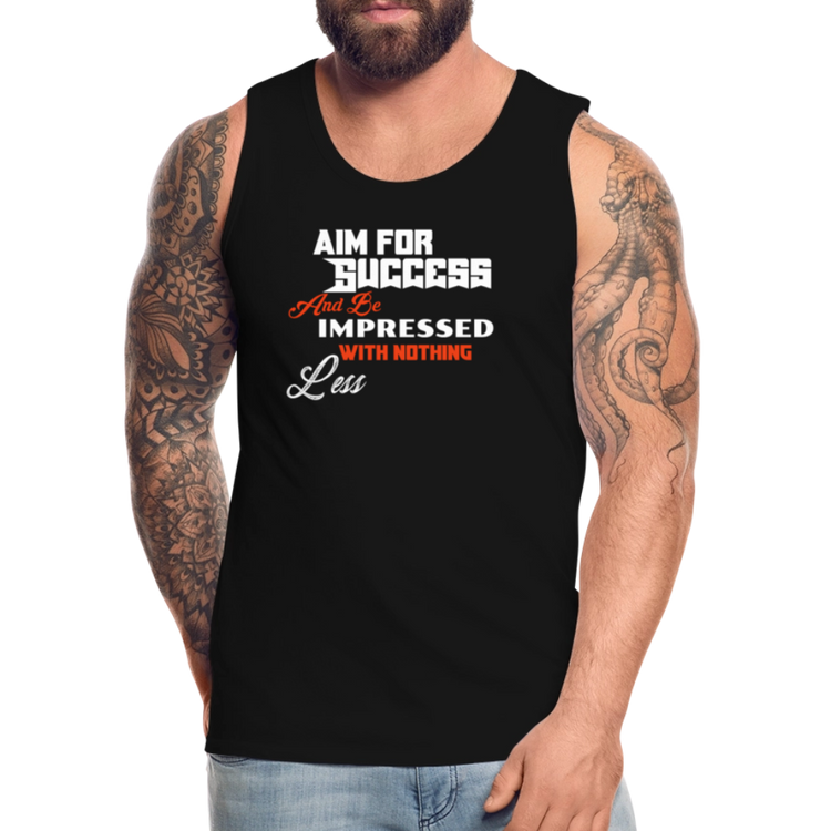 Aim For Success Men’s Premium Tank - black