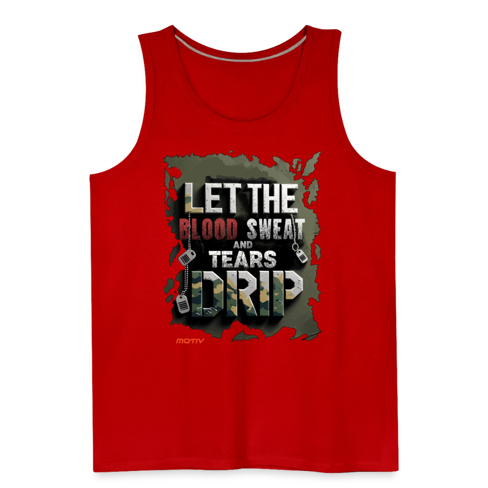 BLODD SWEAT & TEARS Men’s Premium Tank - red