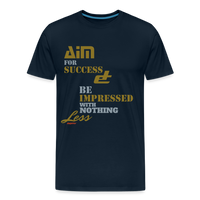 Aim For Success Men's Premium T-Shirt - deep navy